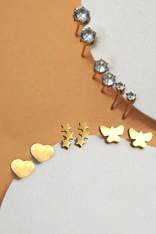 Stainless Steel Earring Set