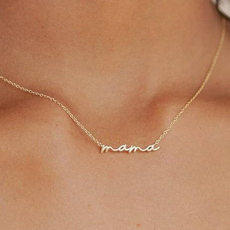 18K STAINLESS STEEL MAMA NECKLACE