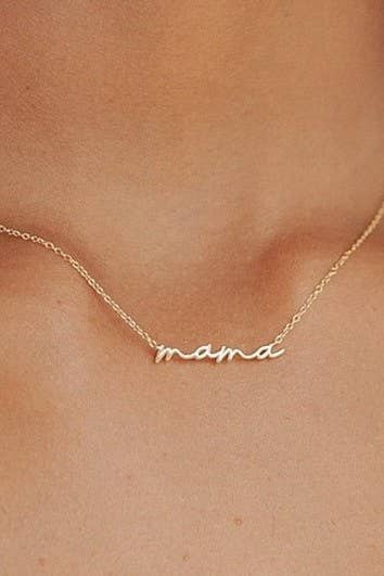 18K STAINLESS STEEL MAMA NECKLACE
