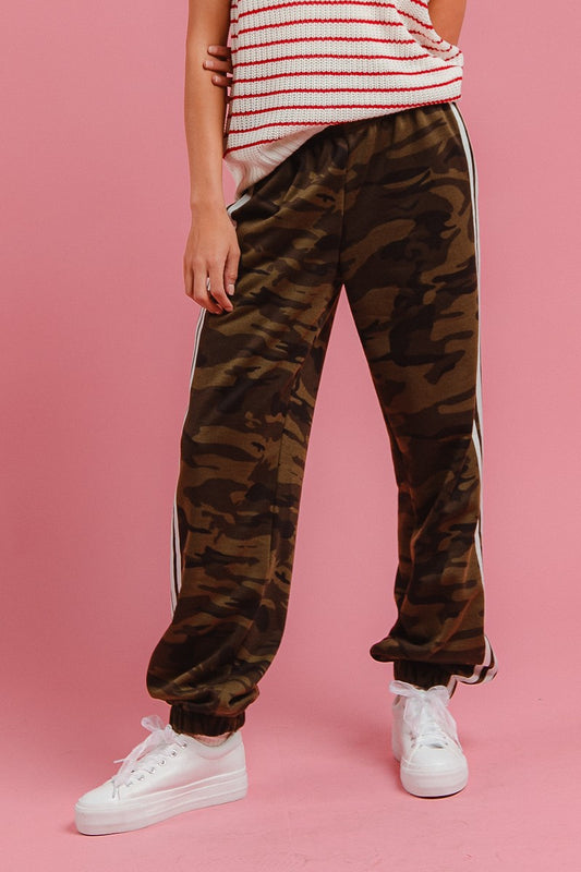 Camo Side Lines Camouflage Track Pants