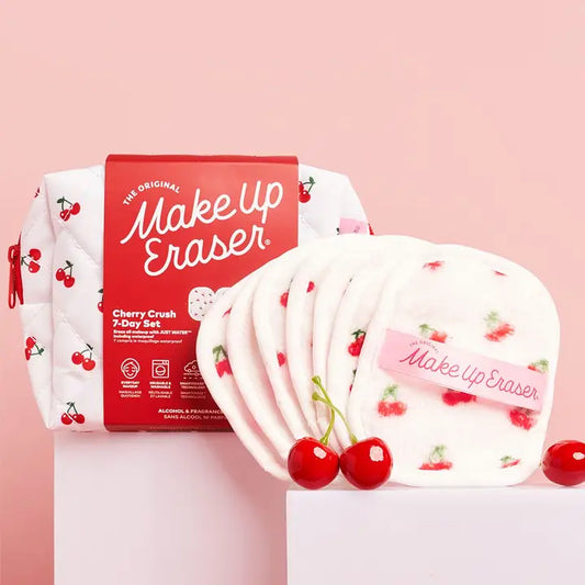Makeup Eraser Cherry Crush 7-Day Set & Makeup Bag