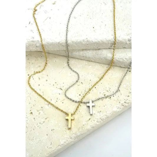 Classic Mini Cross Necklace