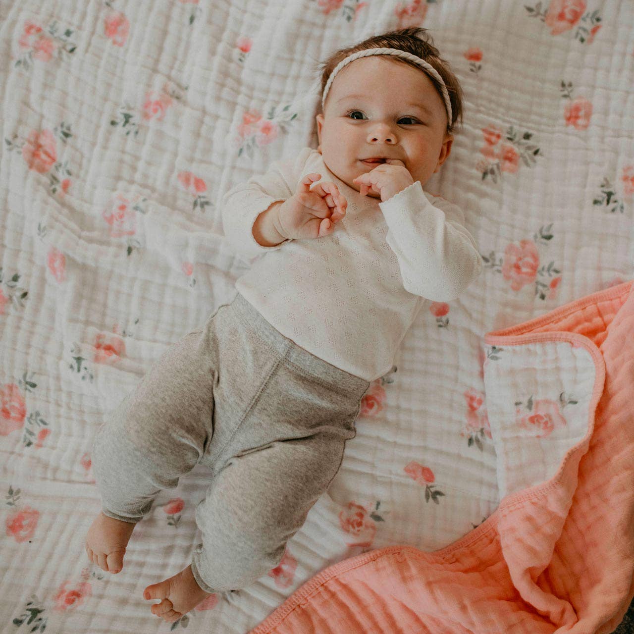 Dreamy Floral Baby  Quilt