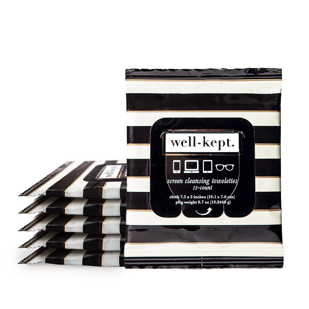 well-kept screen & lens wipes