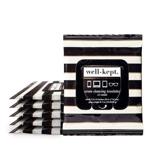 well-kept screen & lens wipes
