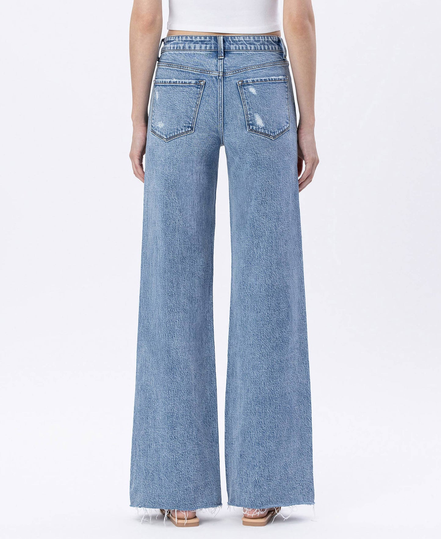 Flying Monkey High Rise Wide Leg Jeans