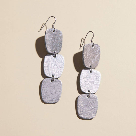 Vintage Silver Cali - Nickel & Suede