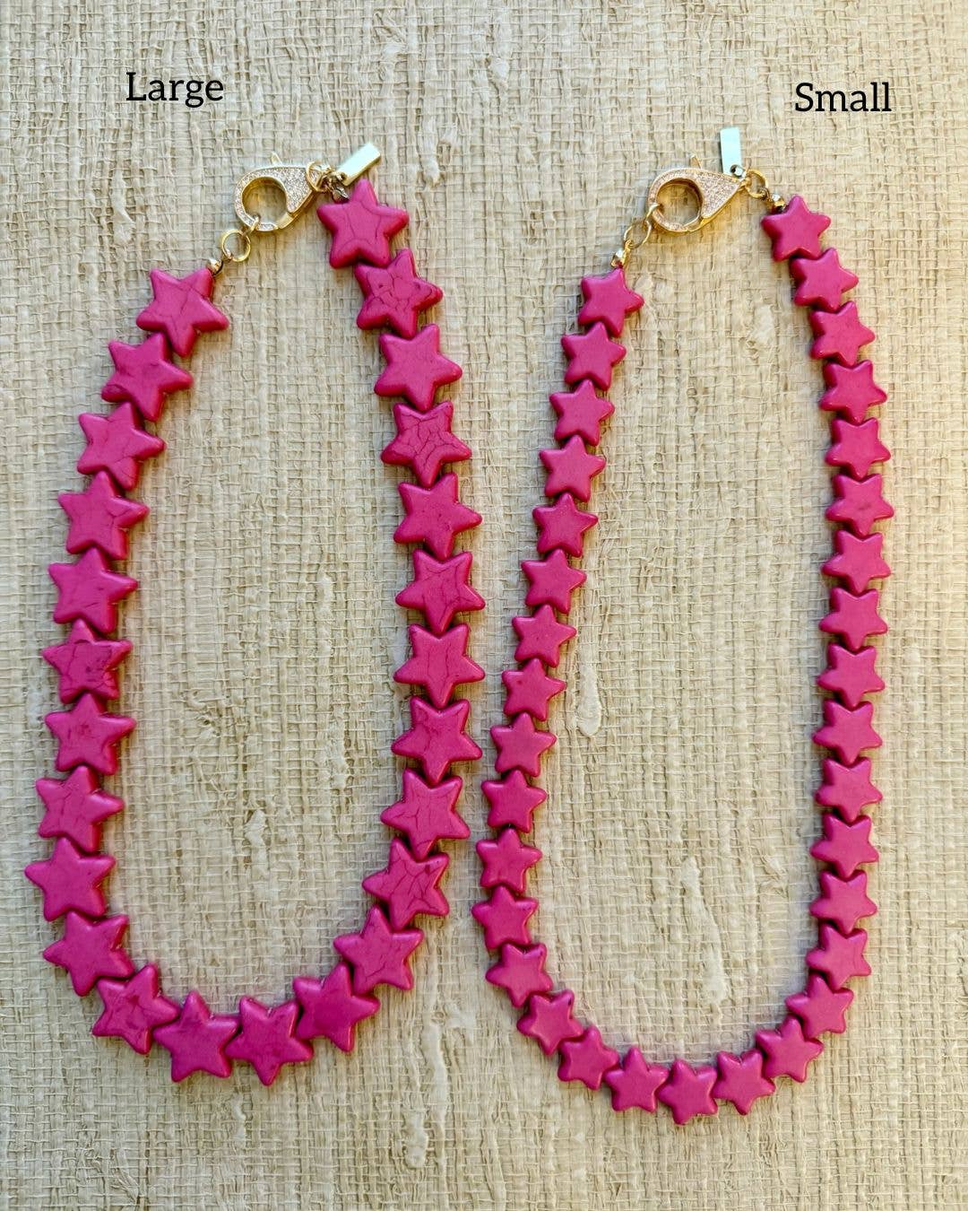 Sea Star Necklace - Large - Bubble Gum Pink