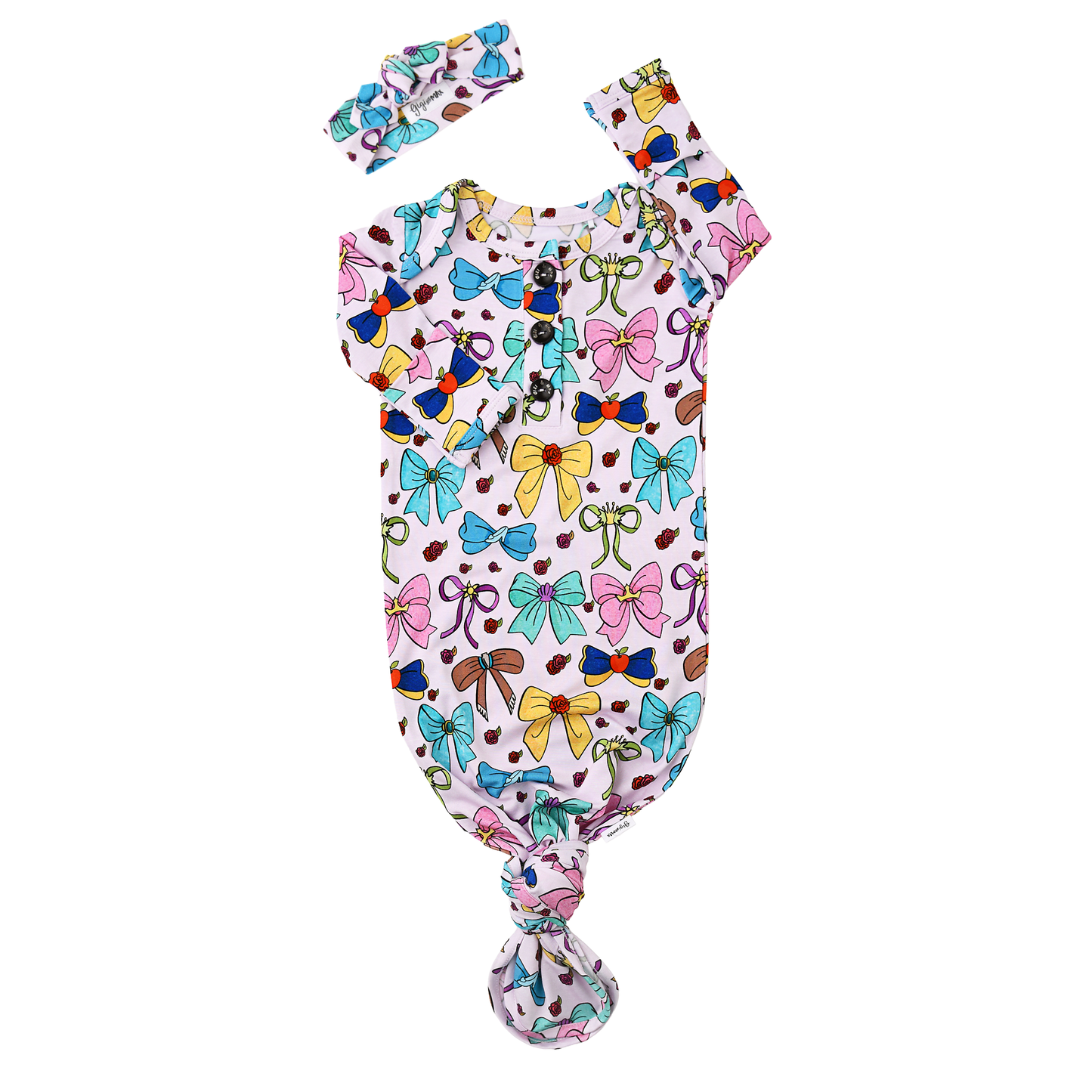 Princess GOWN Bamboo Baby Newborn Clothing Home Outfit