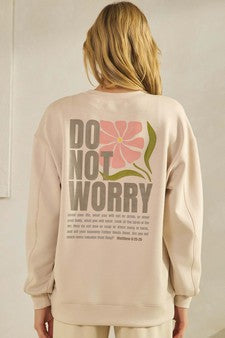 Do Not Worry Ultra Comfy Pullover Sweatshirt