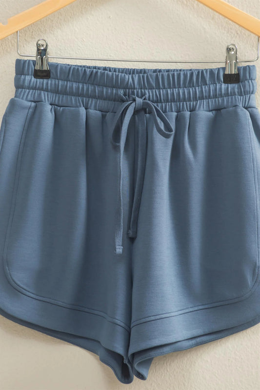 Dusty Navy Scuba Shorts