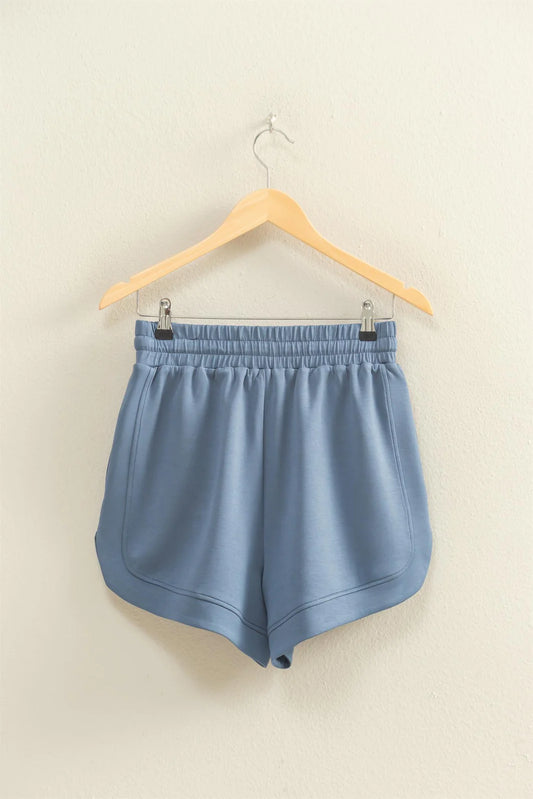 Dusty Navy Scuba Shorts