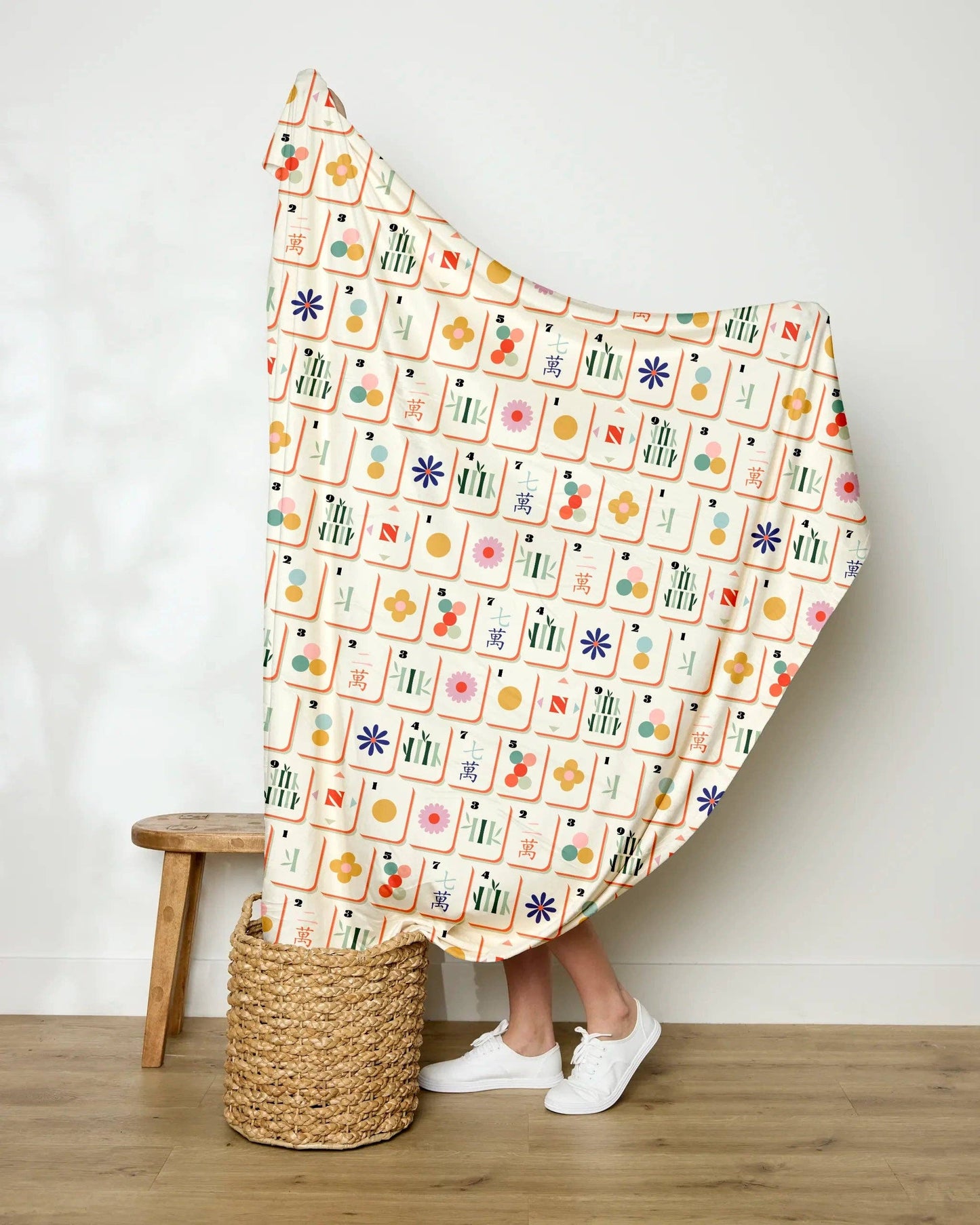 GEOMETRY Tile Toss Butter Blanket - Mahjong