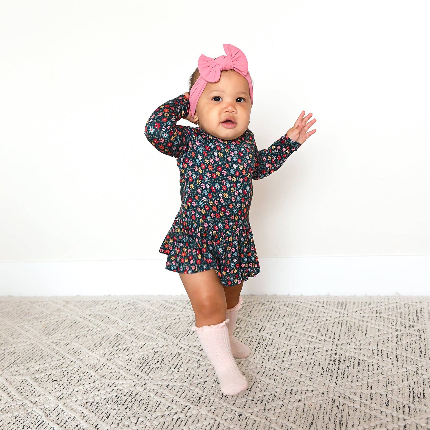 Isabelle TUTU Bamboo Floral Baby Clothing Dress Outfit