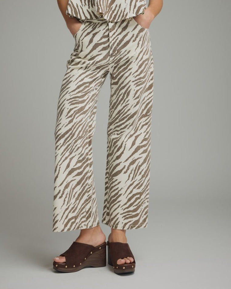 Zebra wide leg pant