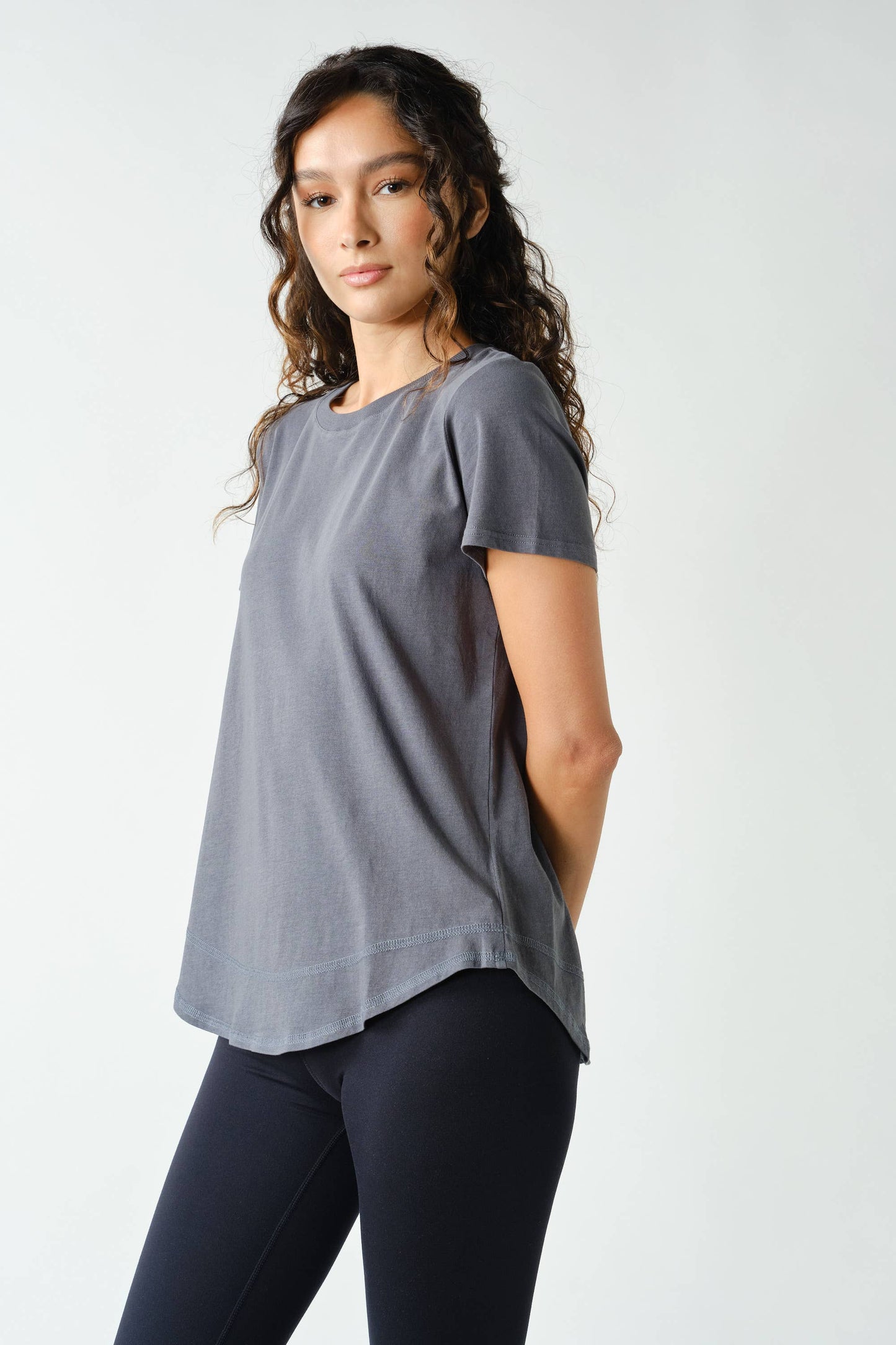 Sage Soft Curve Pima Cotton Tee