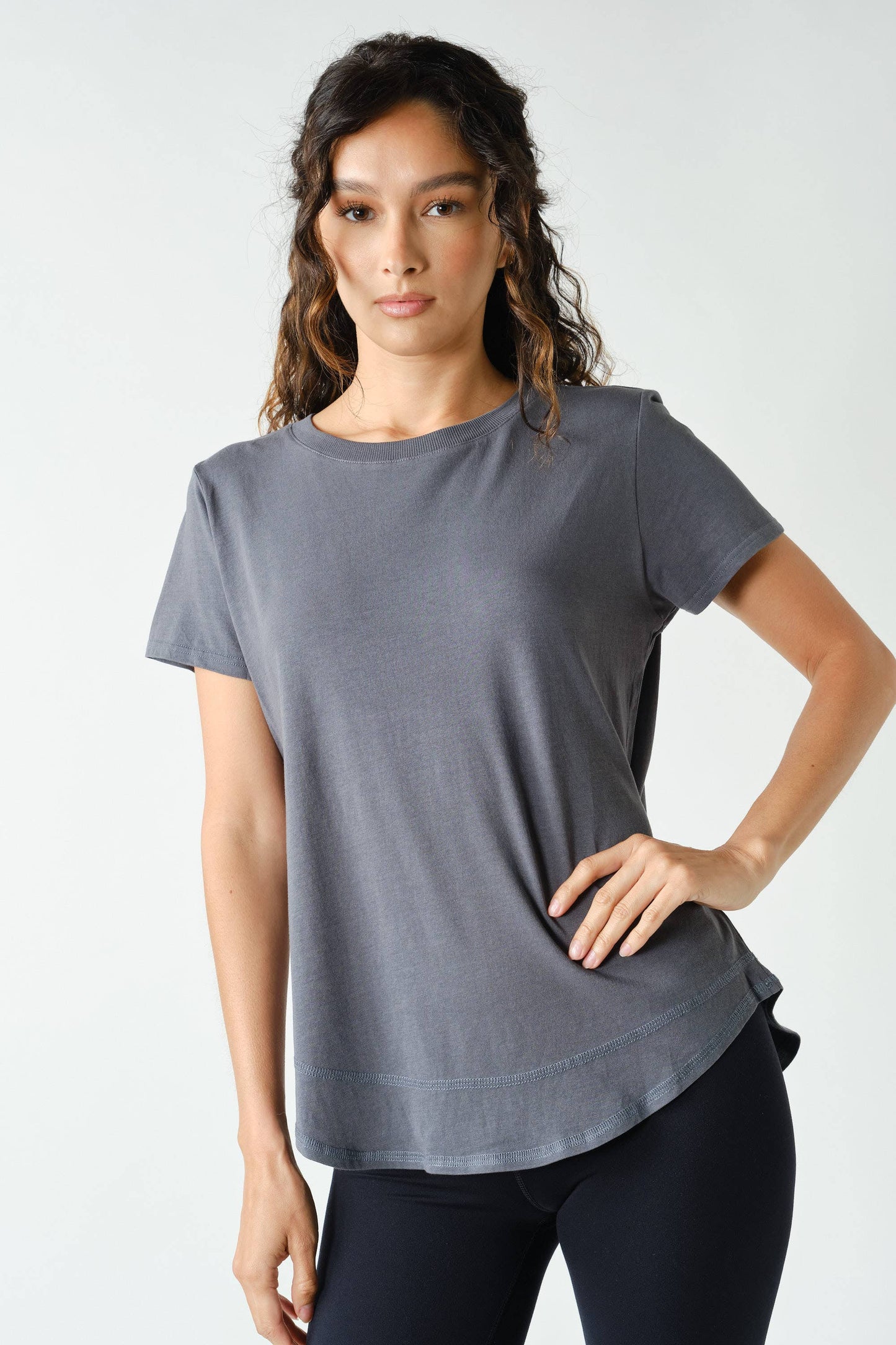 Sage Soft Curve Pima Cotton Tee