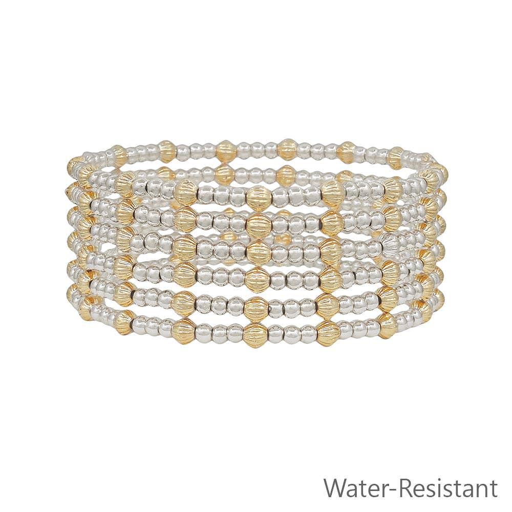 Set of Bracelets gold and silver