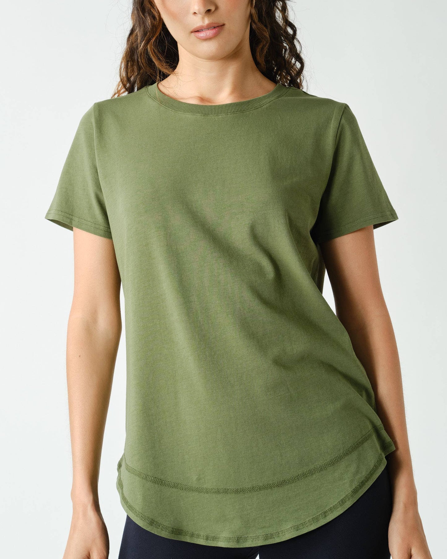 Sage Soft Curve Pima Cotton Tee
