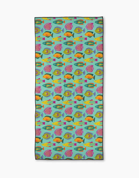 Geometry Beach Towel Schooling