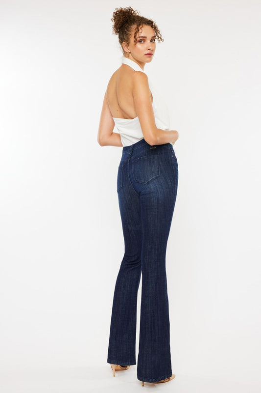 KanCan Dark Mid Rise Flare Jeans