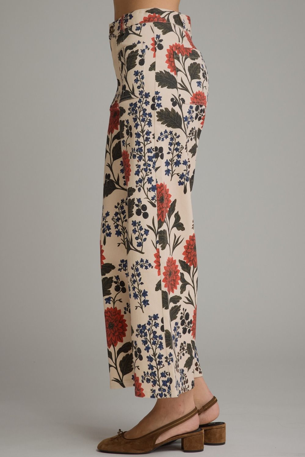 Floral Wide Leg Pants