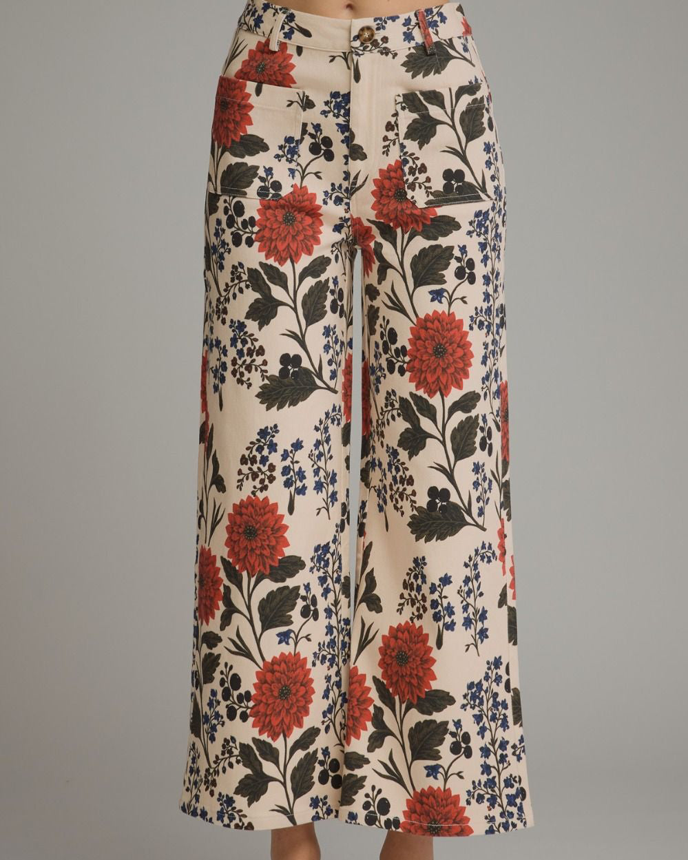 Floral Wide Leg Pants
