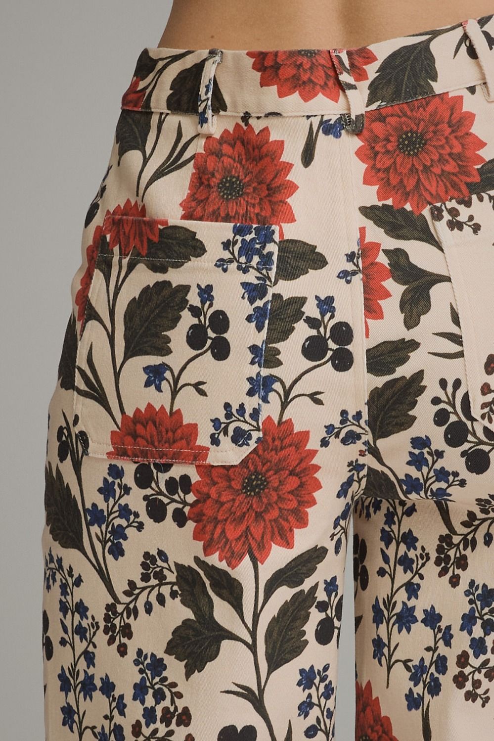 Floral Wide Leg Pants