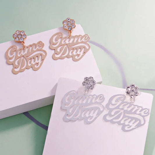 Game Day Brass Metal Post Earring