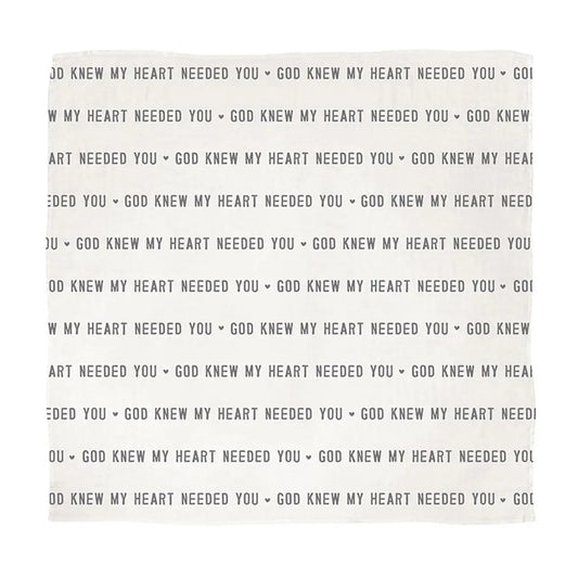 Swaddle Blanket - God Knew My Heart