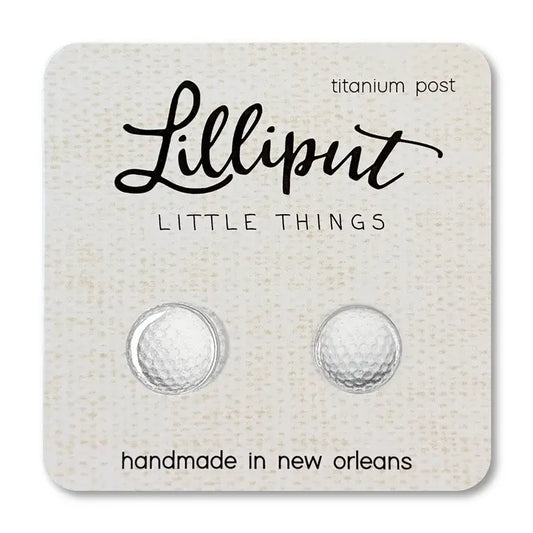 Little Golf Ball Earrings