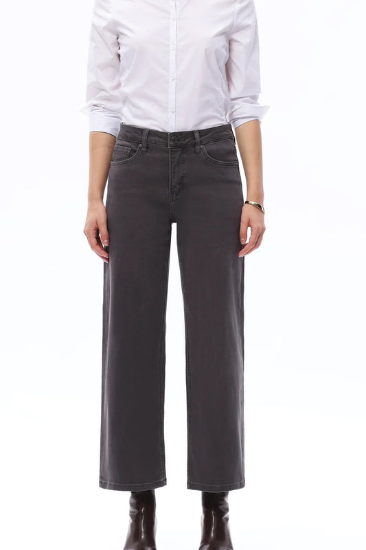 BAYEAS Bella Mid Rise Straight Pants Jeans