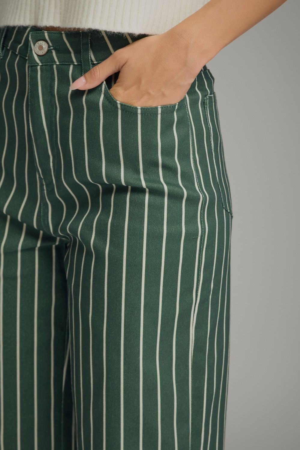 Hunter Green Stripe Pant