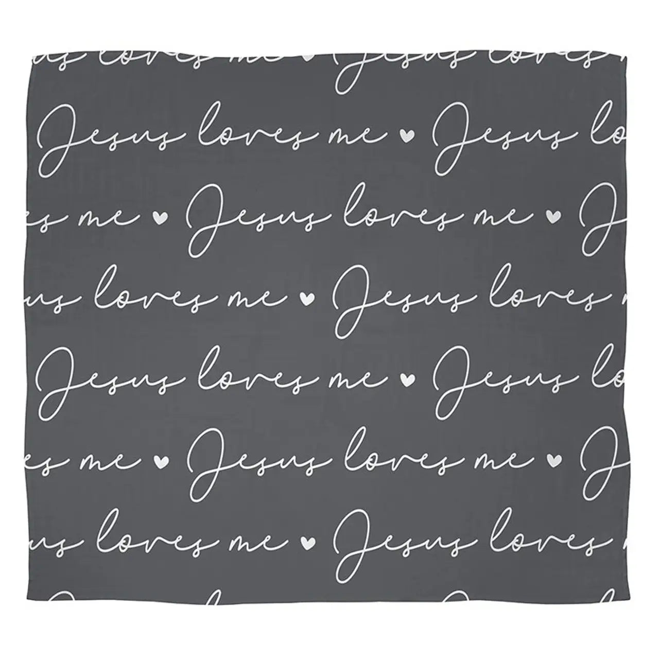 Muslin Cotton Swaddle Blanket - Jesus Loves Me