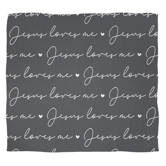 Muslin Cotton Swaddle Blanket - Jesus Loves Me