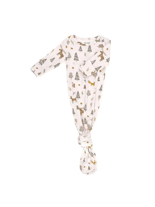 Pink Knotted Gown - Pink Woodland