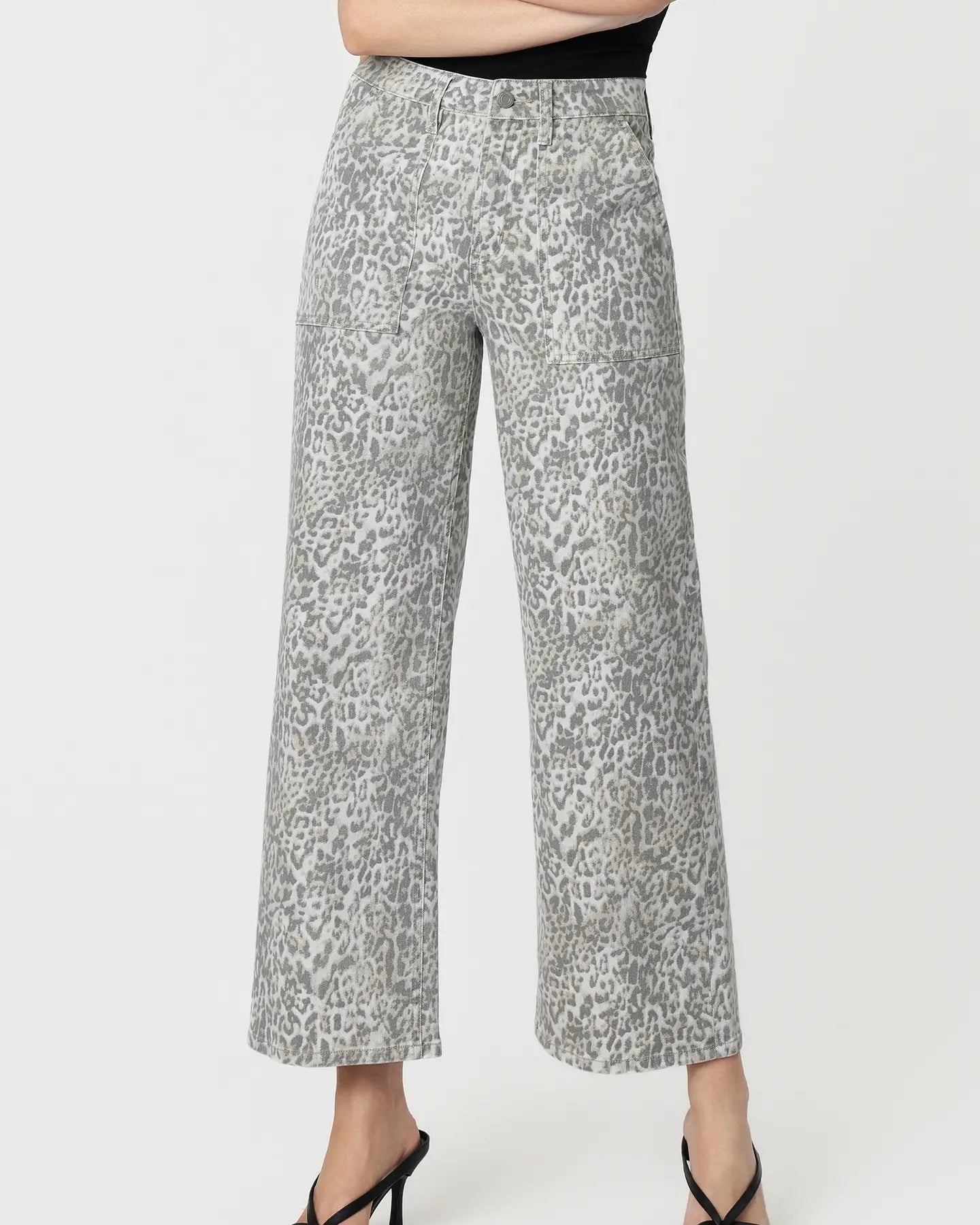 Vervet Baggy Wide Leopard Pants