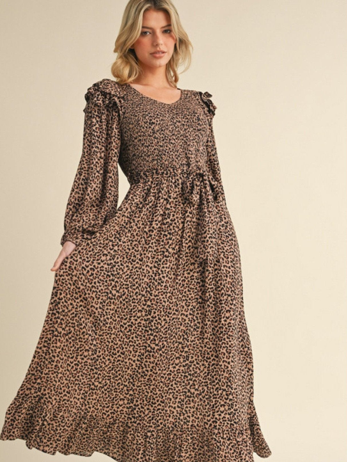 Leopard Print Maxi Dress