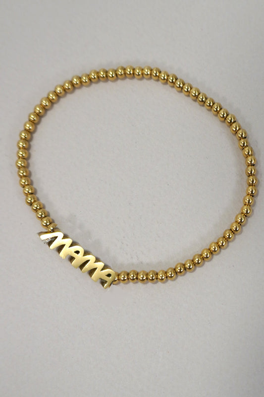 Mama Stainless Steel Waterproof Tarnish Free Bracelet