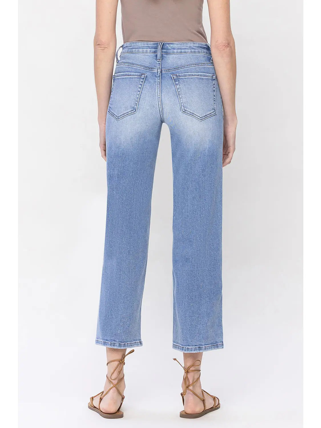 Vervet Mid Rise Relaxed Straight Jeans (dad jeans)