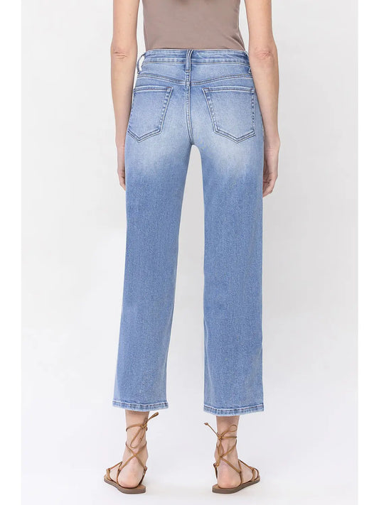 Vervet Mid Rise Relaxed Straight Jeans (dad jeans)