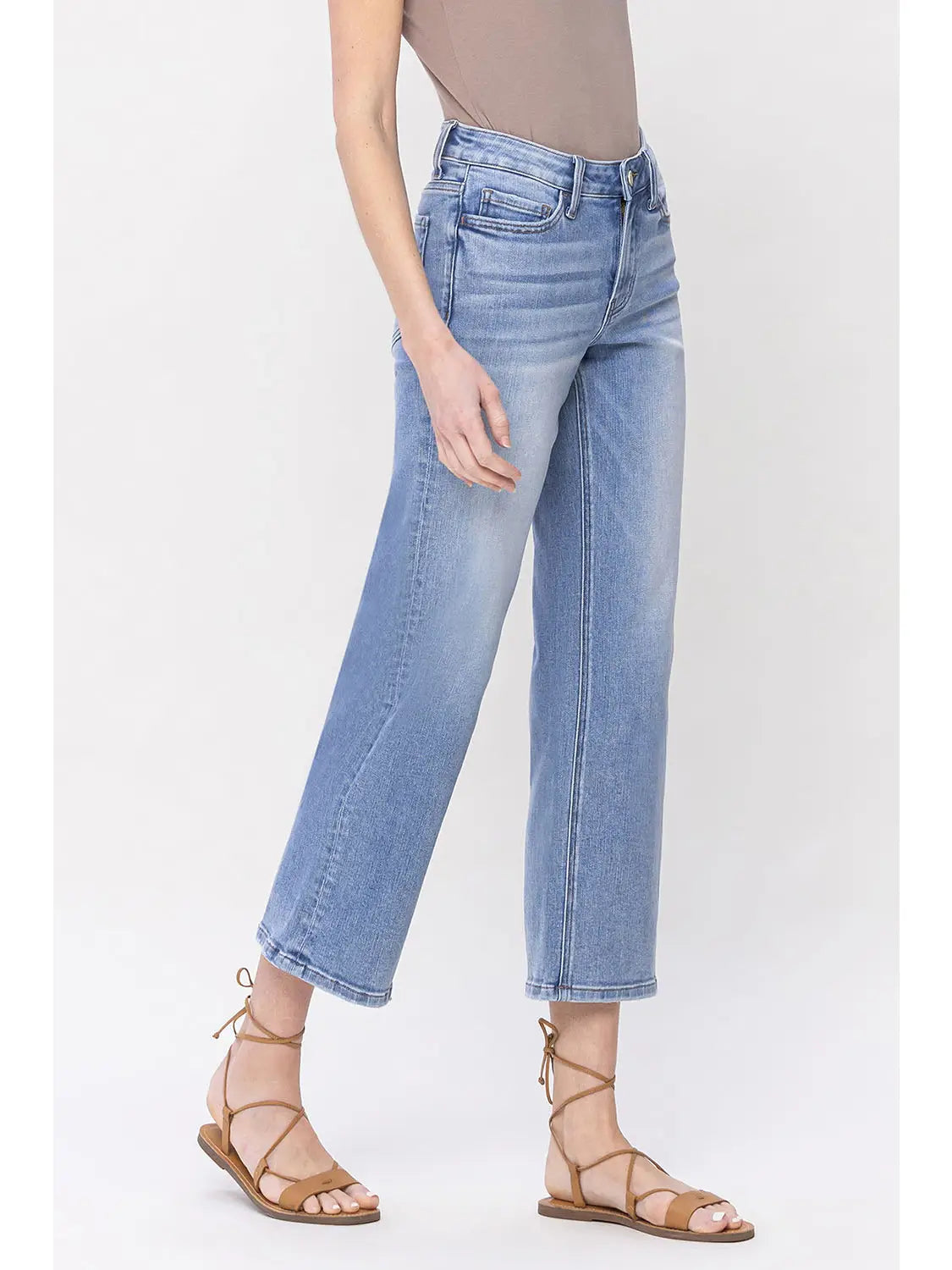 Vervet Mid Rise Relaxed Straight Jeans (dad jeans)