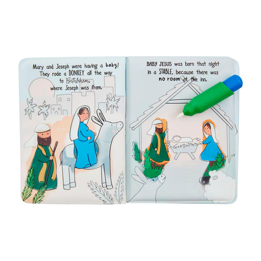 Mud Pie Nativity water color wizard book