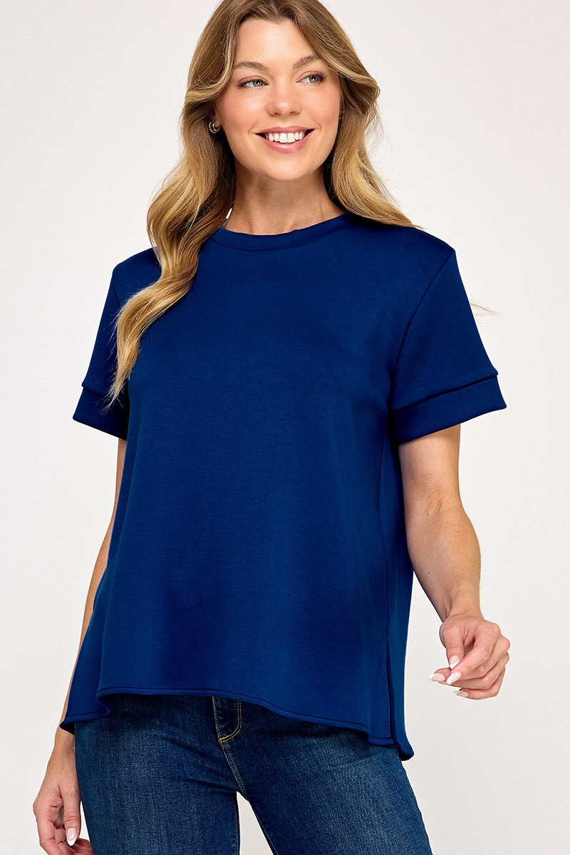 Navy Luxe Modal Shirt