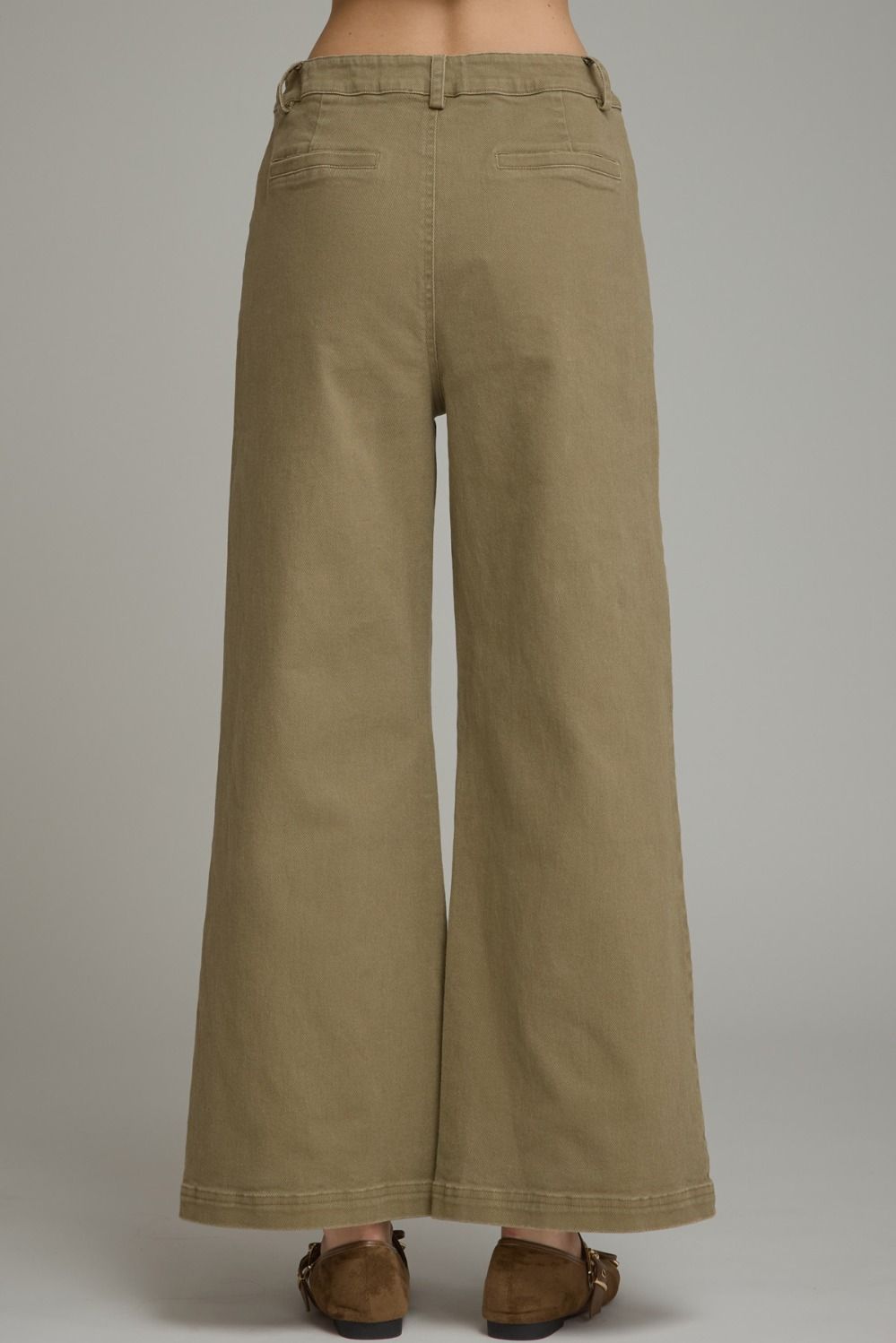 Olive wide leg pant