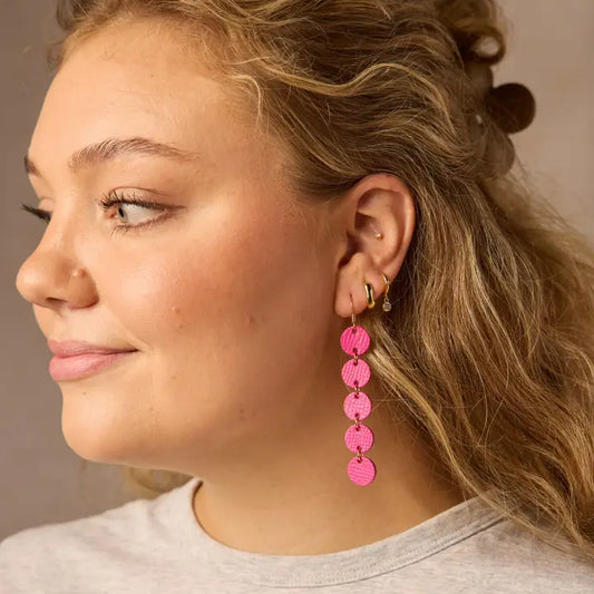 Paradise Pink Sylvies - Nickel & Suede