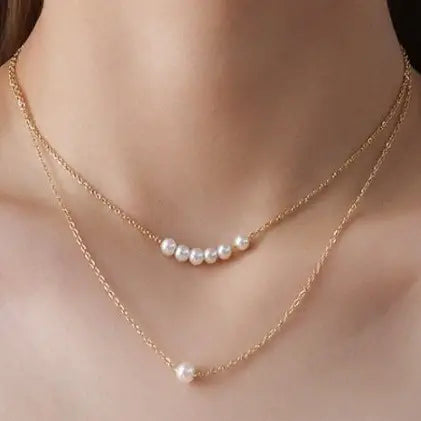 Stainless Steel Tarnish Free Pearl Necklace