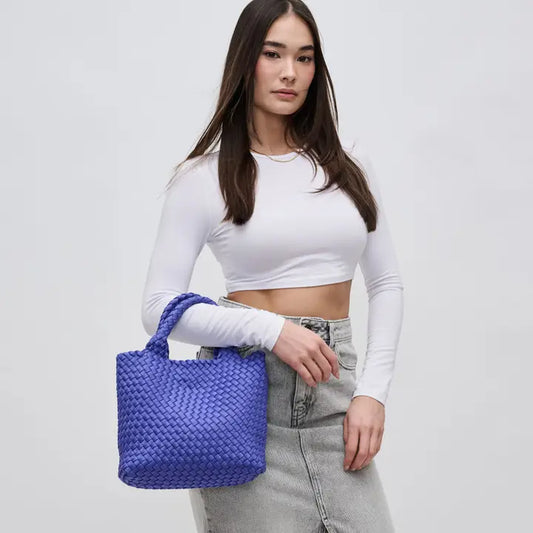 Sky's the Limit - Woven Neoprene Small Crossbody Periwinkle