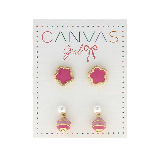 Molly Flowers & Macarons Children's Stud Earrings (2)