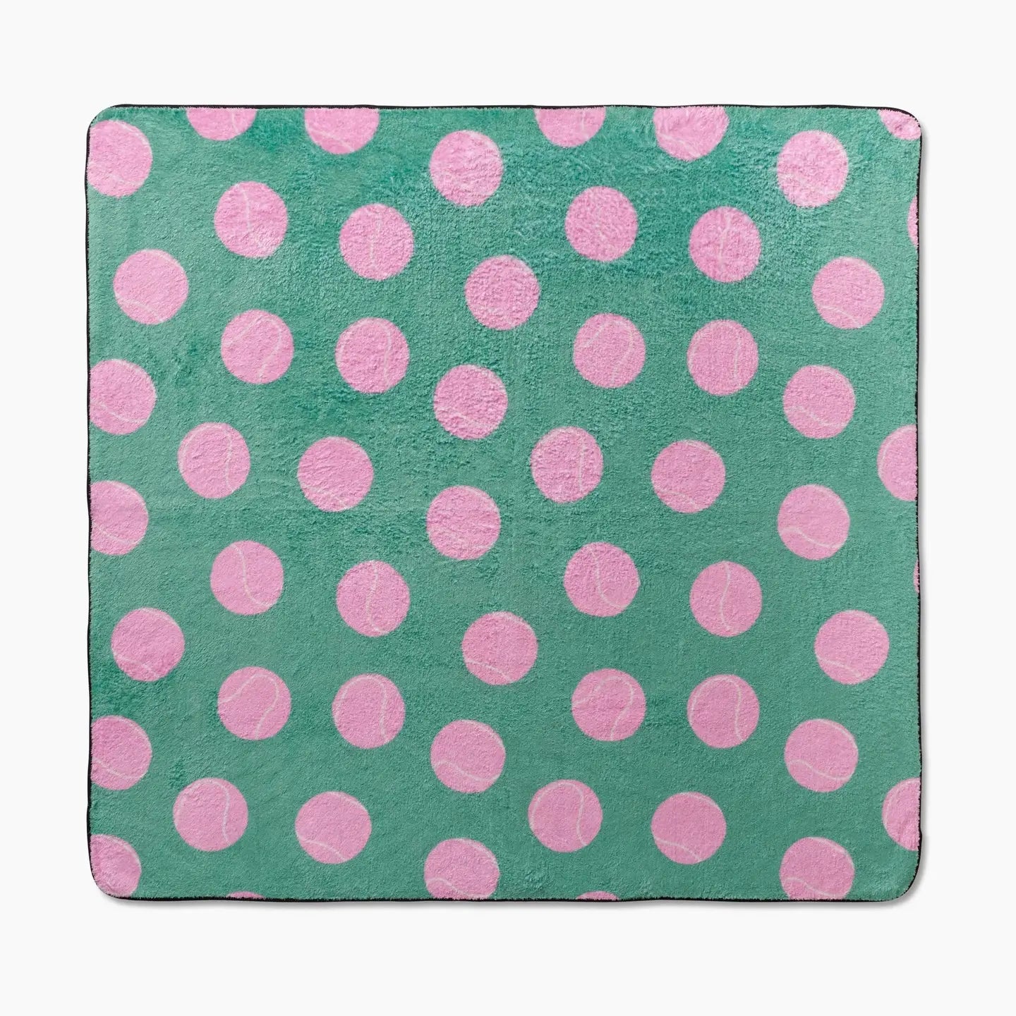 Geometry Pink Ball Plush Towel